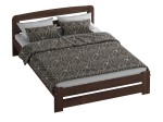 Postel z masivu 180x200 Saša ořech s roštem