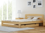 Postel z masivu 180x200 Saša borovice s roštem