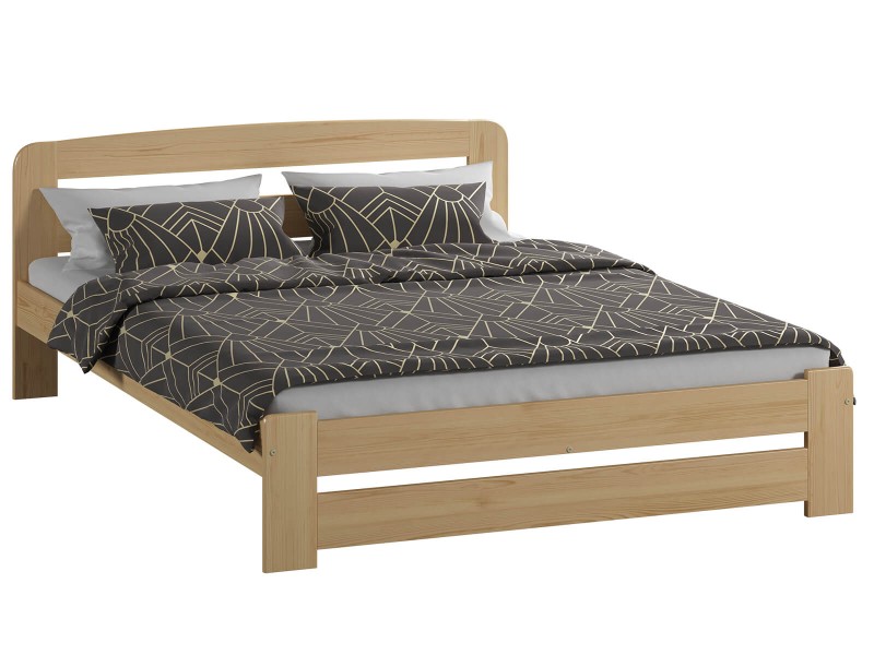 Postel z masivu 180x200 Saša borovice s roštem