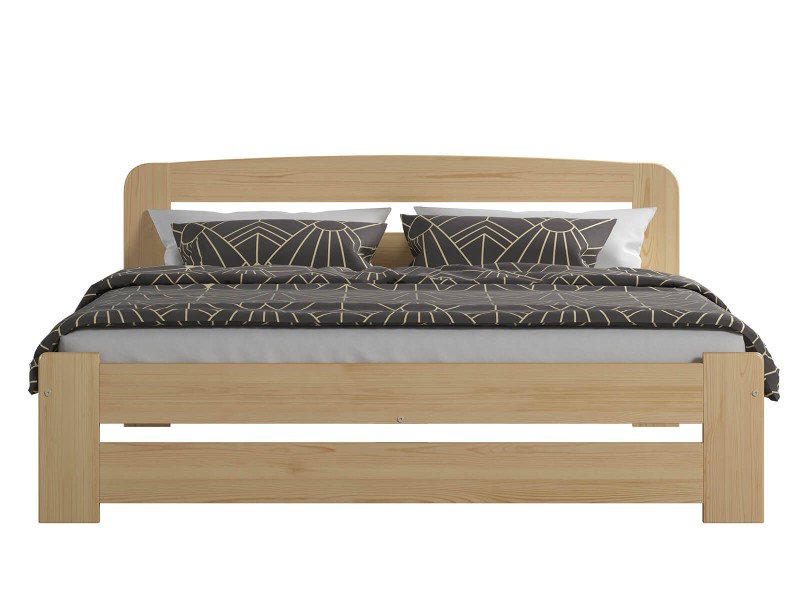 Postel z masivu 180x200 Saša borovice s roštem