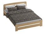 Postel z masivu 180x200 Saša borovice s roštem
