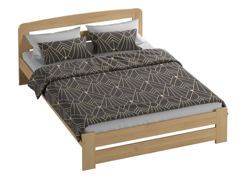 Postel z masivu 180x200 Saša borovice s roštem