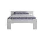 Postel z masivu 90x200  Jasněna bílá s roštem