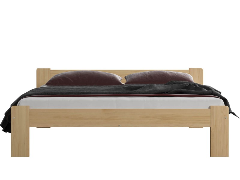 Postel z masivu 140x200 Jasněna borovice s roštem