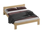 Postel z masivu 140x200 Jasněna borovice s roštem