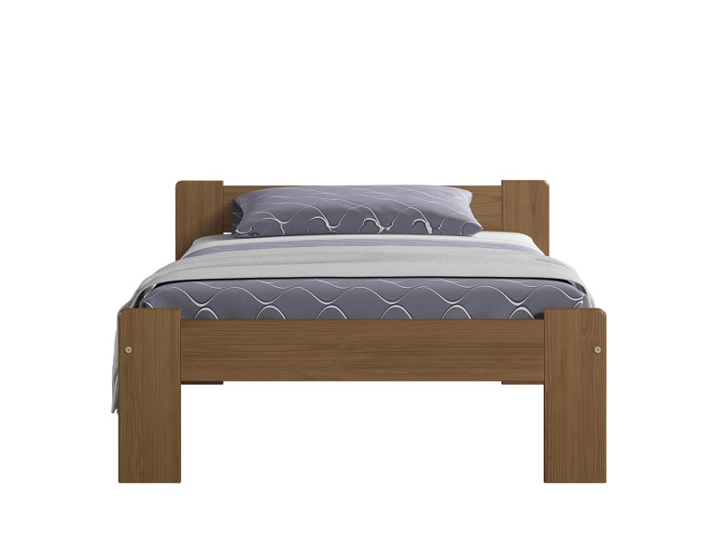 Postel z masivu 90x200 Jasněna dub s roštem