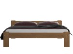Postel z masivu 140x200 Jasněna dub s roštem