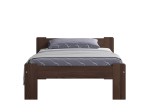 Postel z masivu 90x200 Jasněna ořech s roštem