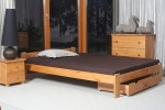 Postel z masivu 140x200 Jasněna olše s roštem