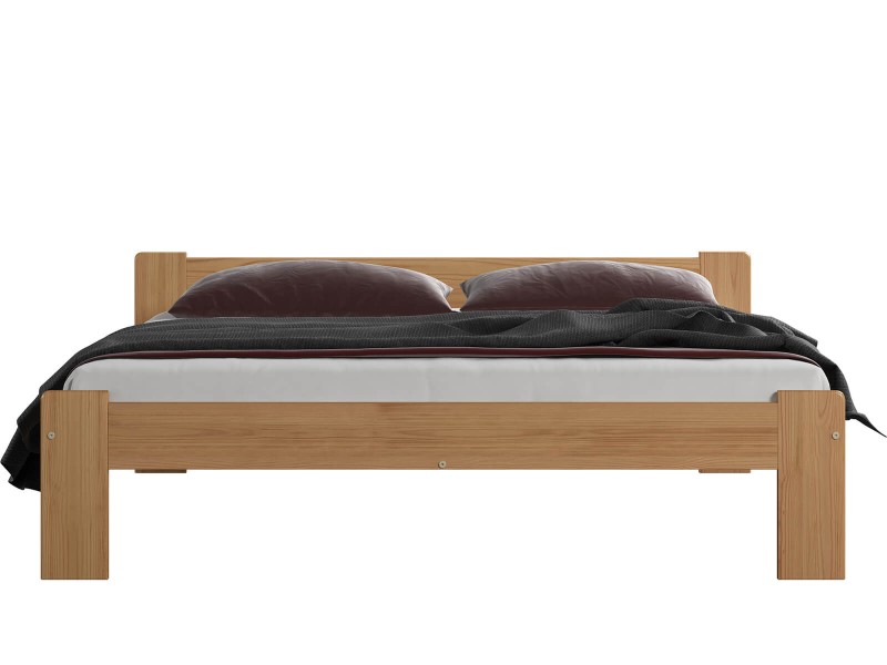 Postel z masivu 180x200 Jasněna olše s roštem