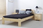 Postel z masivu 90x200 Marcelína borovice s roštem