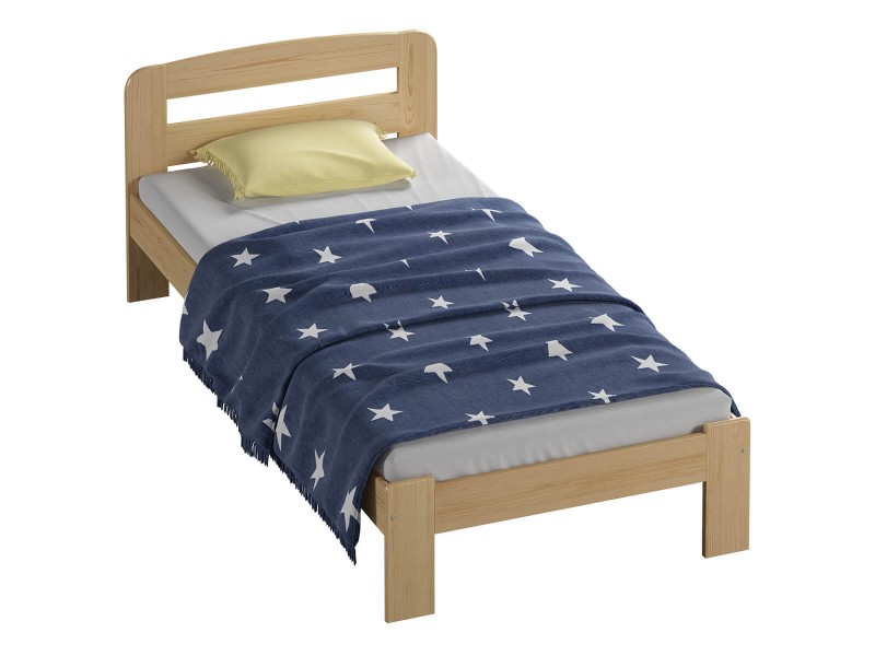 Postel z masivu 90x200 Marcelína borovice s roštem