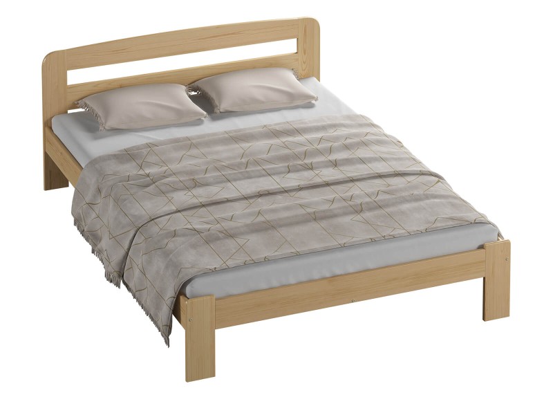 Postel z masivu 180x200 Marcelína borovice s roštem