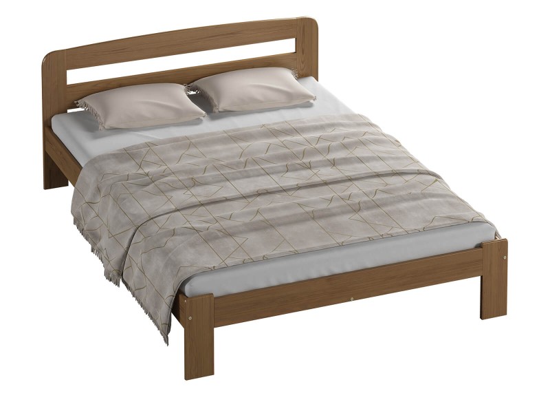 Postel z masivu 160x200 Marcelína dub s roštem