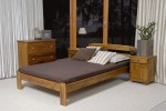 Postel z masivu 160x200 Marcelína dub s roštem