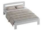 Postel z masivu 140x200 Marcelína bílá s roštem