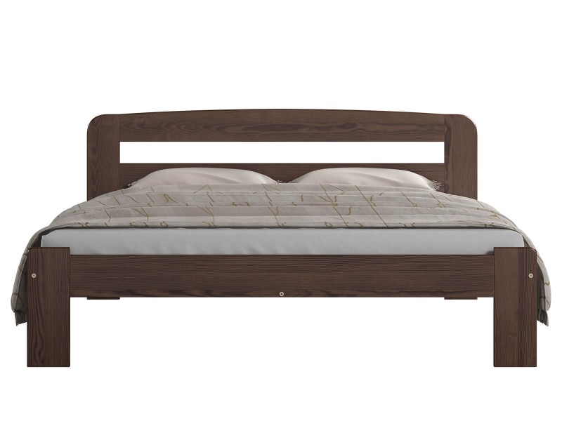 Postel z masivu 180x200 Marcelína ořech s roštem