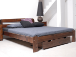 Postel z masivu 180x200 Marcelína ořech s roštem
