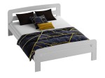 Postel z masivu 120x200 Nastěnka bílá s roštem
