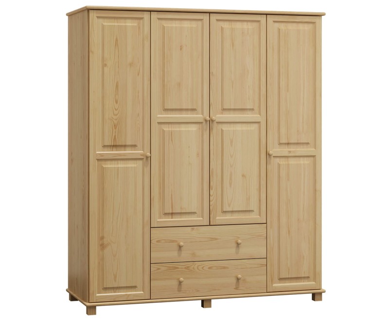 Šatní skříň 4Dč2 šířka 160 borovice