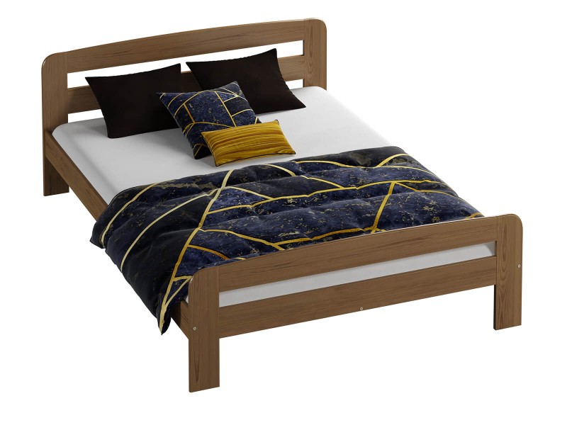 Postel z masivu 180x200 Nastěnka dub s roštem