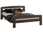 Postel z masivu 140x200 Nastěnka ořech s roštem
