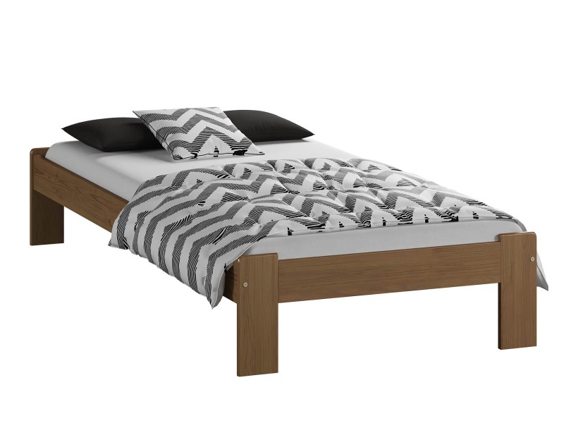 Postel z masivu 90x200 Adéla dub s roštem