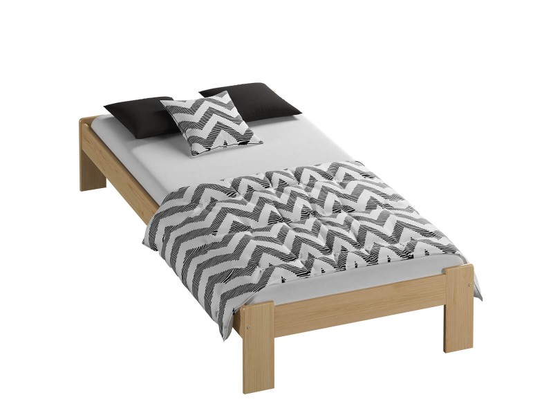 Postel z masivu 90x200 Adéla borovice s roštem