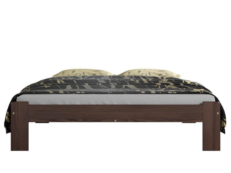Postel z masivu 160x200 Adéla ořech s roštem