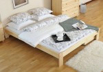 Postel z masivu 120x200 Adéla borovice s roštem