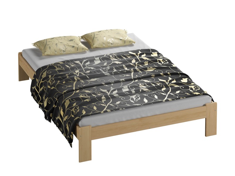 Postel z masivu 140x200 Adéla borovice s roštem