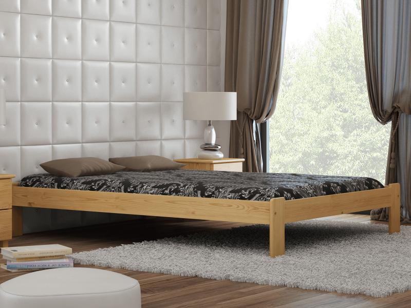 Postel z masivu 180x200 Adéla borovice s roštem