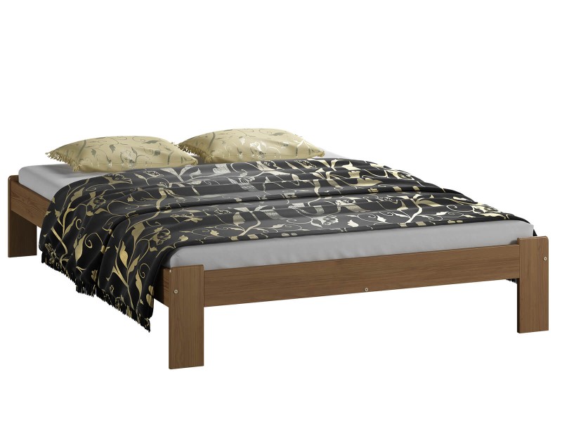 Postel z masivu 120x200 Adéla dub s roštem