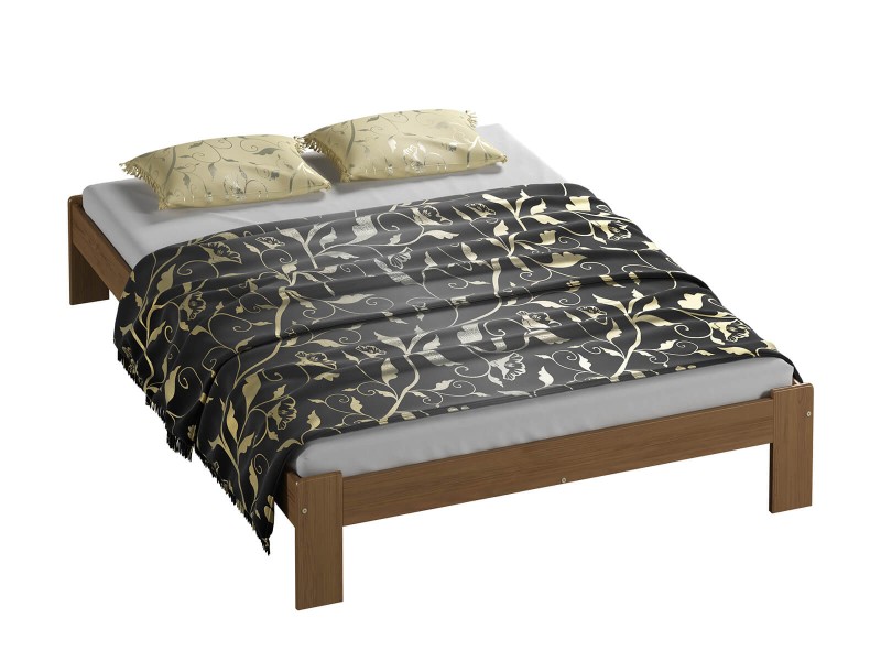 Postel z masivu 140x200 Adéla dub s roštem