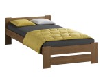 Postel z masivu 90x200 Euro dub s roštem