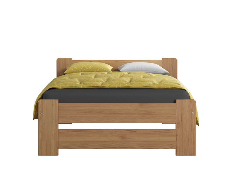 Postel z masivu 90x200 Euro olše s roštem