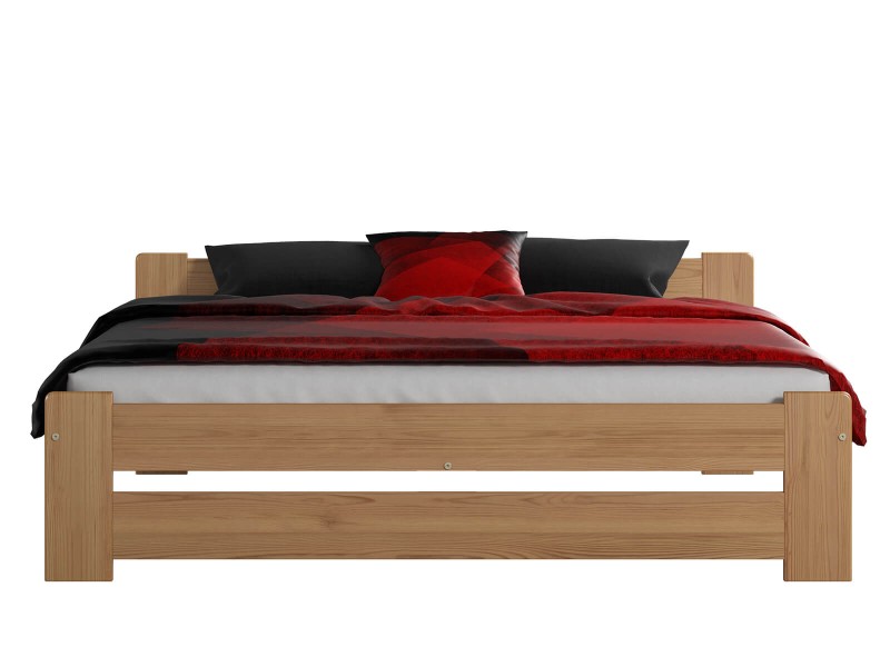 Postel z masivu 160x200 Euro olše s roštem