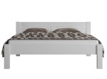 Postel z masivu 160x200 Viktoria bílá s roštem