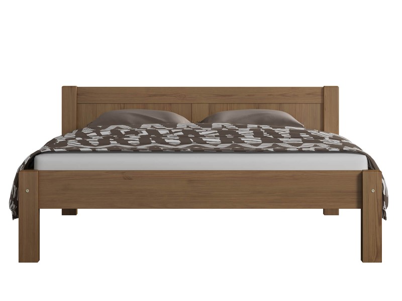 Postel z masivu 140x200 Viktoria dub s roštem