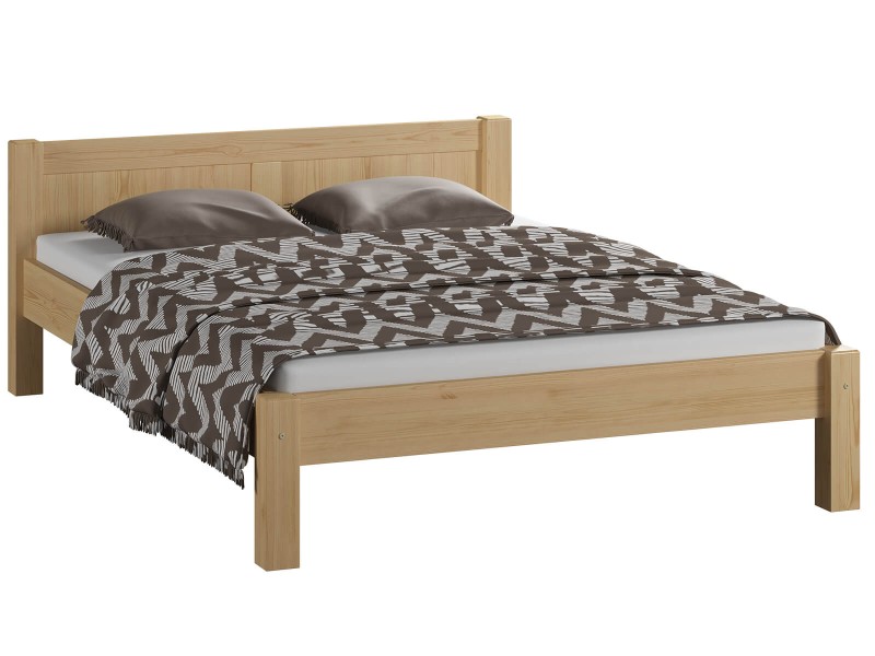Postel z masivu 140x200 Viktoria borovice s roštem