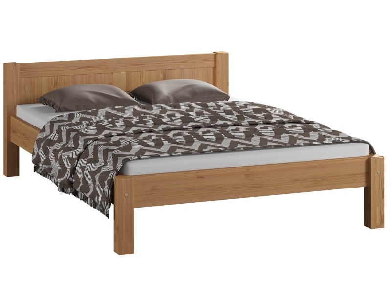 Postel z masivu  160x200 Viktoria olše s roštem