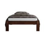 Postel z masivu 90x200 Luisa ořech s roštem