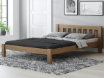 Postel z masivu 140x200 Alena dub s roštem