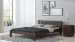Postel z masivu 140x200 Alena ořech s roštem
