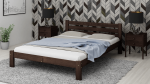 Postel z masivu 160x200 Ajza ořech s roštem