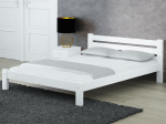 Postel z masivu 160x200 Ajza bílá s roštem
