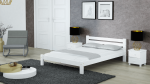 Postel z masivu 160x200 Ajza bílá s roštem