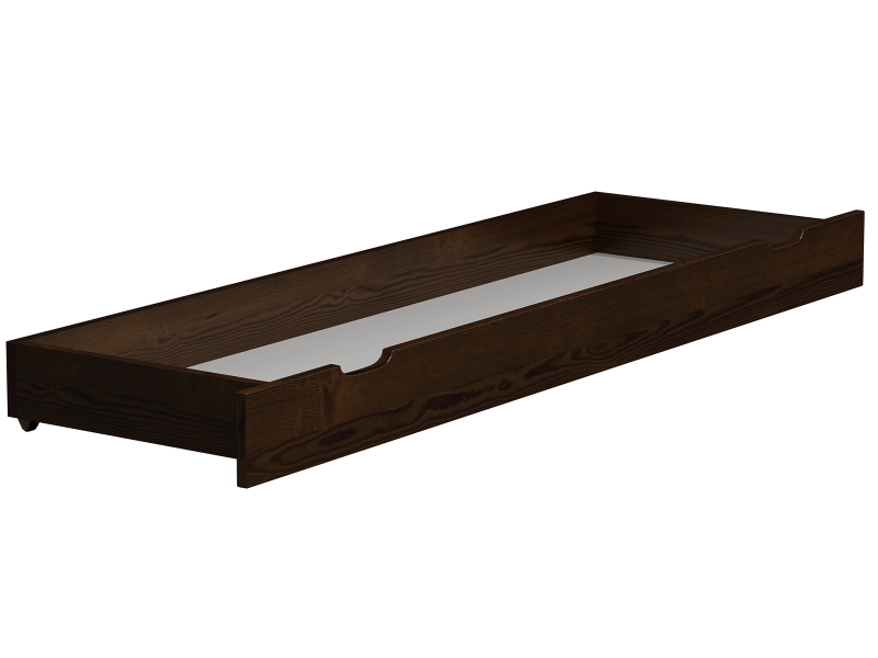 Šuplík pod postel 198 cm ořech