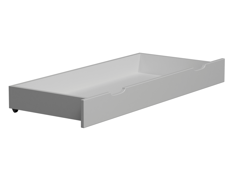 Borovice šuplík pod postel 150 cm bílý