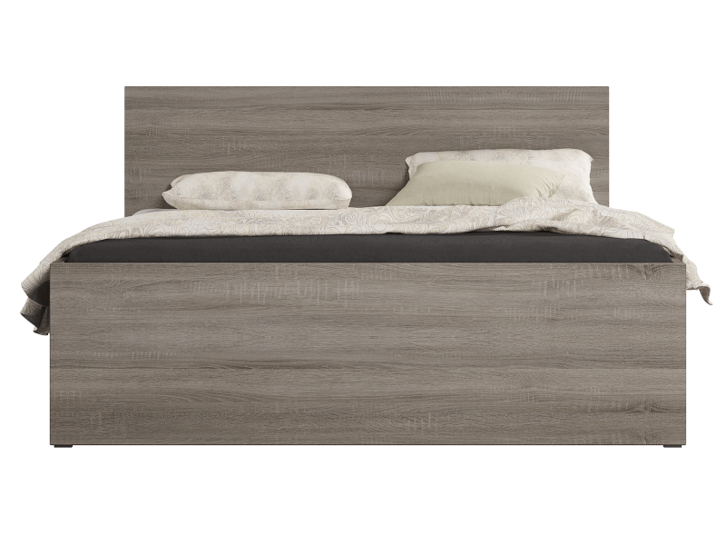 Postel 160x200 DM1 lanýžový dub s roštem